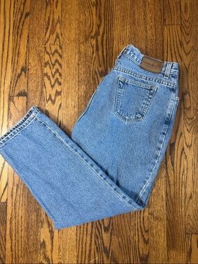 Vintage Ralph Lauren High Rise Straight Leg Blue Jeans SZ 12P